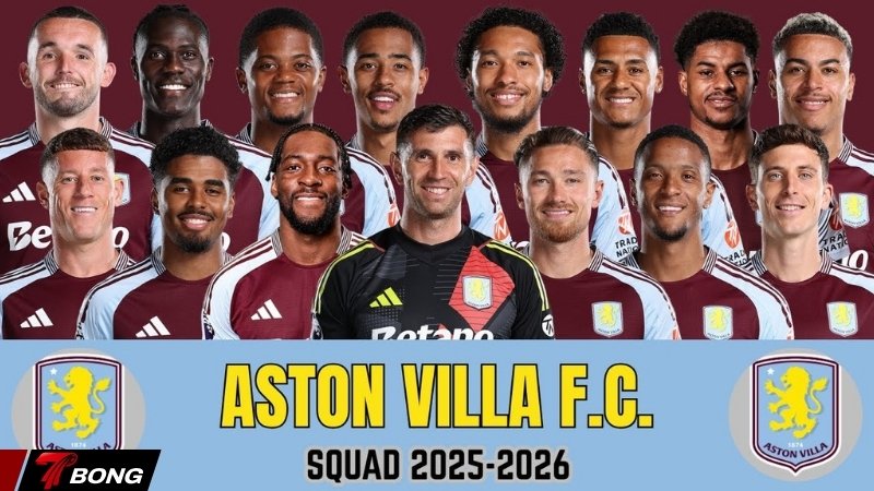 Đội hình mùa giải hiện tại của Aston Villa